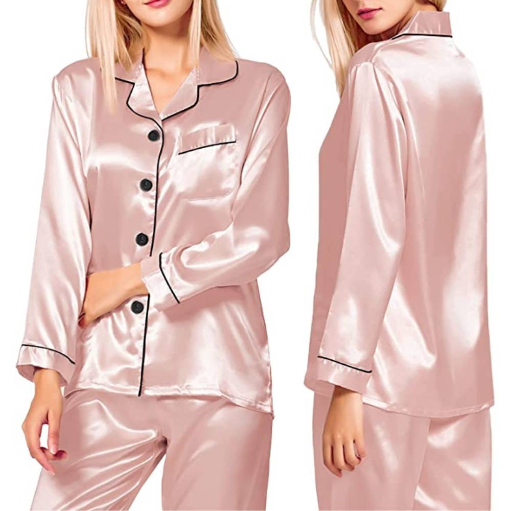 Satin Silk Long PJ Set