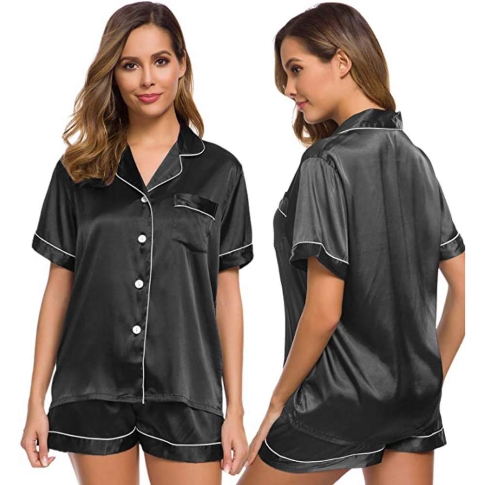 Womens Silk Satin Pyjamas